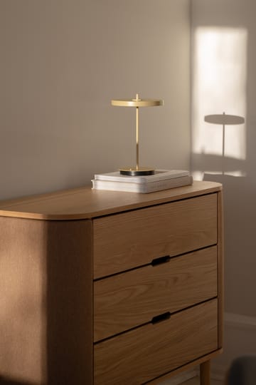 Lampada da tavolo portatile Asteria Move  - Monochrome-giallo burro - Umage