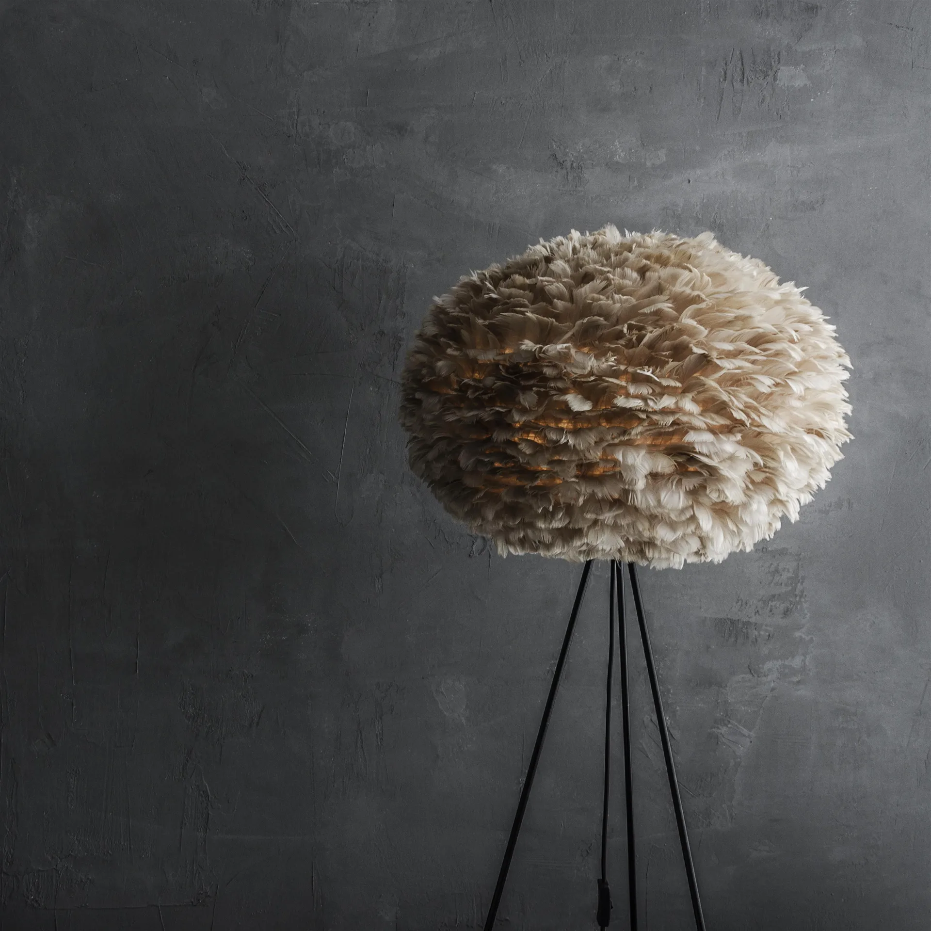 Lampada Eos marrone chiaro, Grande, Ø 65 cm Umage