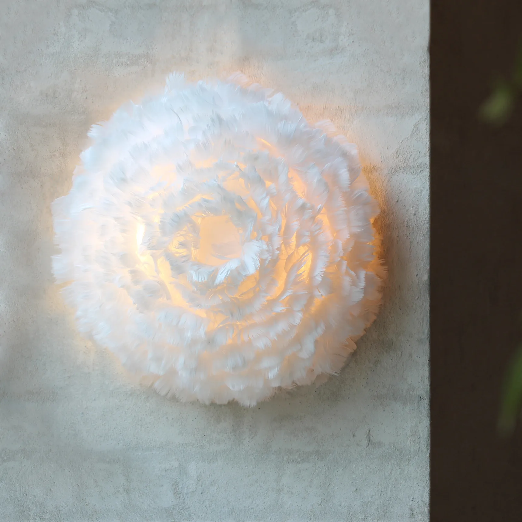 Lampadario Eos Up bianco, 40 cm Umage