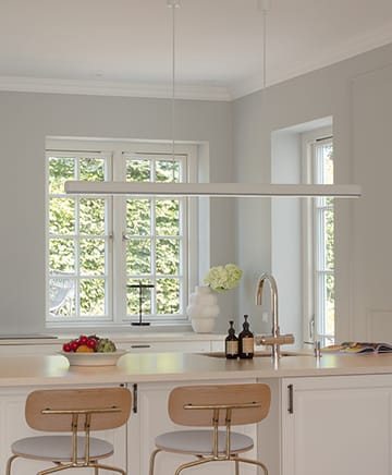 Lampadario Hazel Branch 1,5m  - Bianco-acciaio - Umage