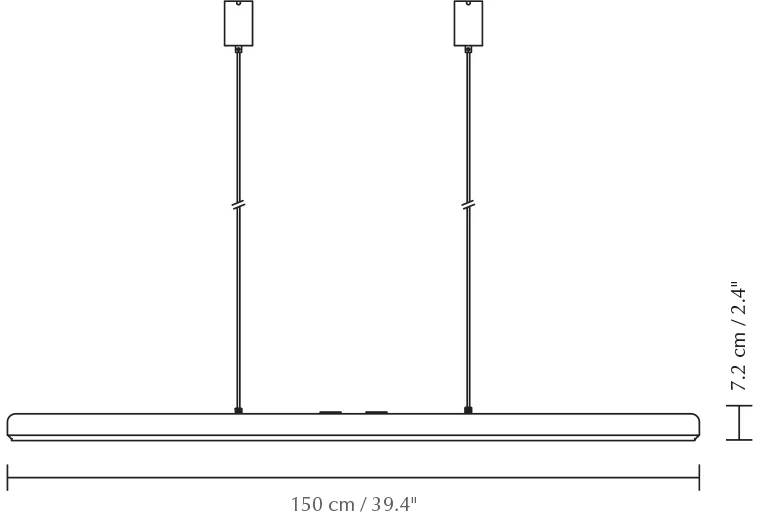 Lampadario Hazel Branch 1,5m , Bianco-ottone Umage