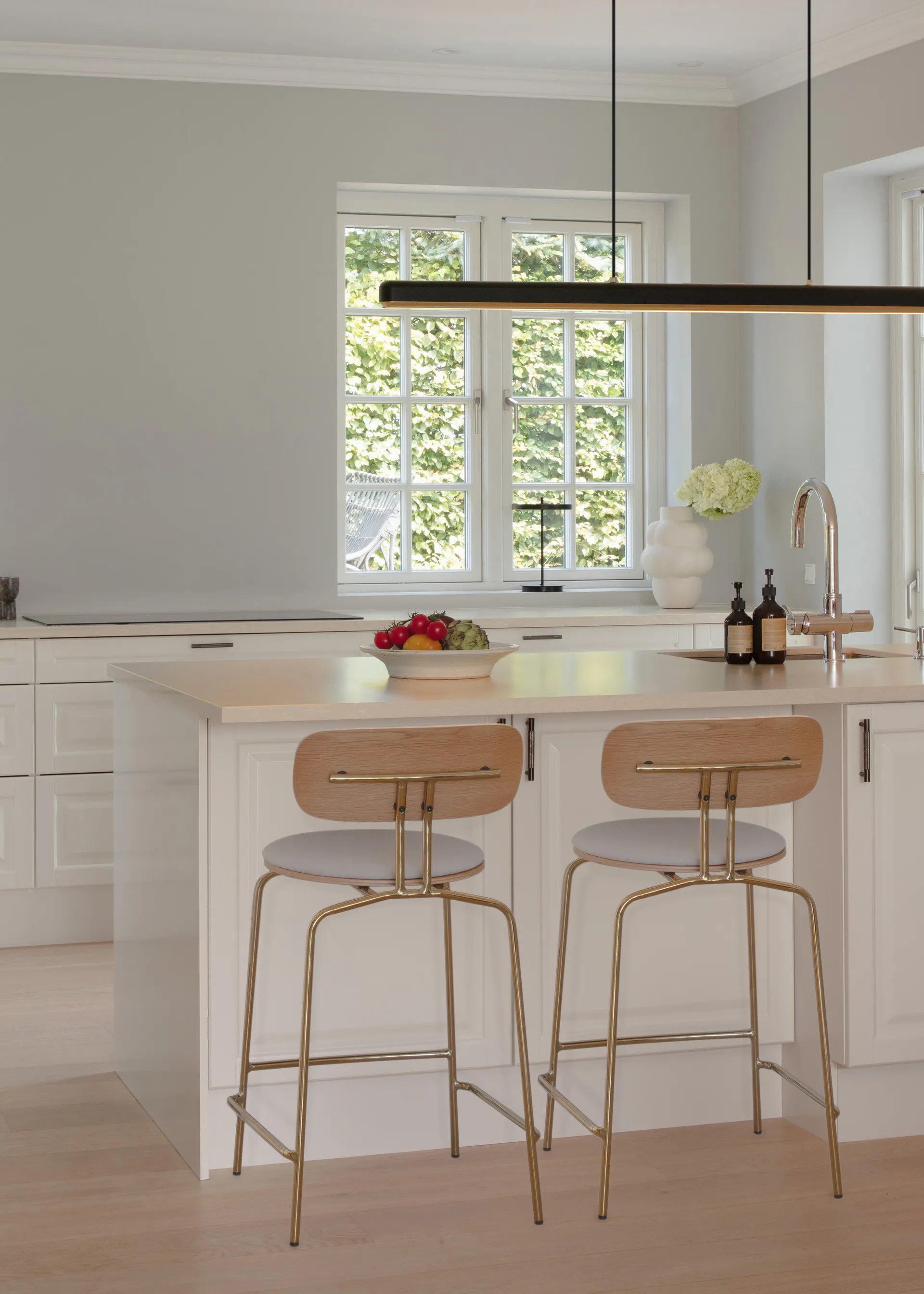 Lampadario Hazel Branch 1,5m , Nero-ottone Umage