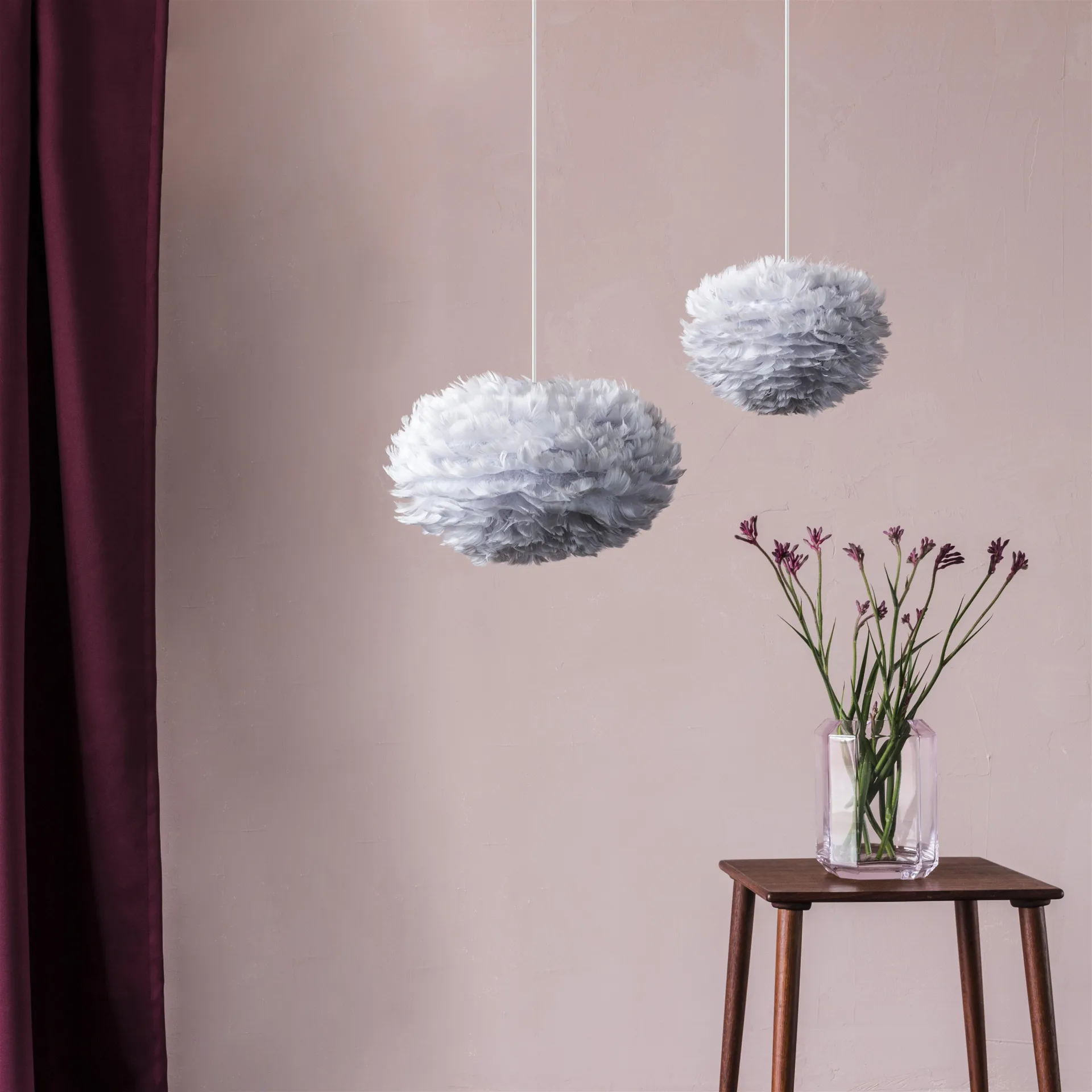 Paralume Eos grigio, micro Ø 22 cm Umage