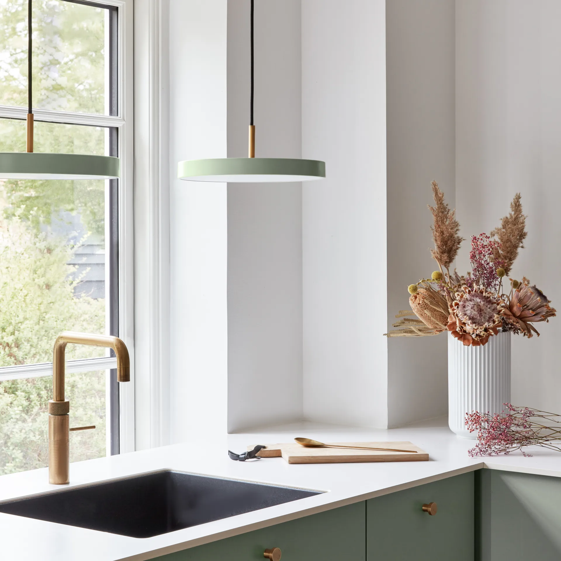 Plafoniera Astera Mini, Nuance olive Umage