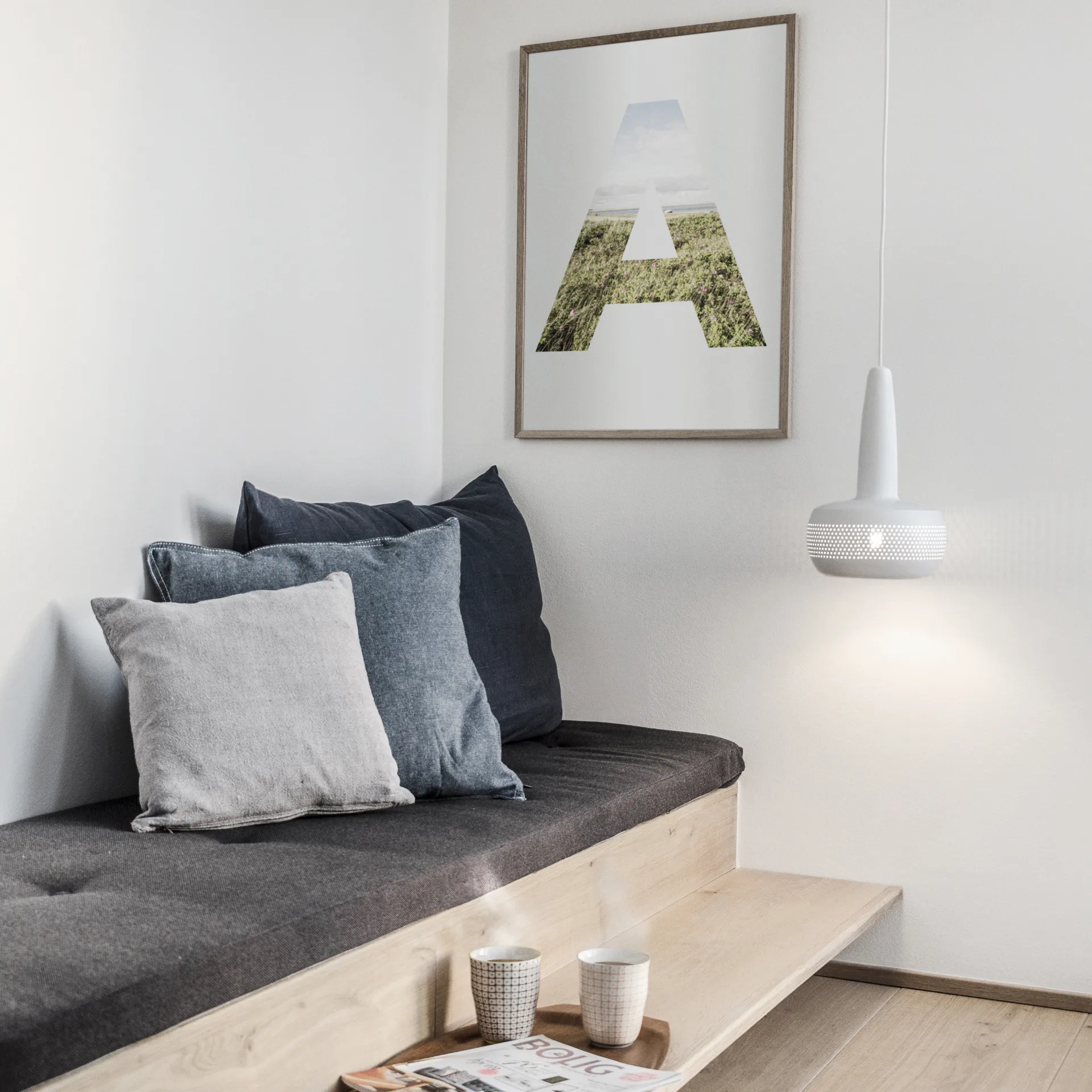 Plafoniera Clava Ø 21,5 cm, bianco opaco Umage