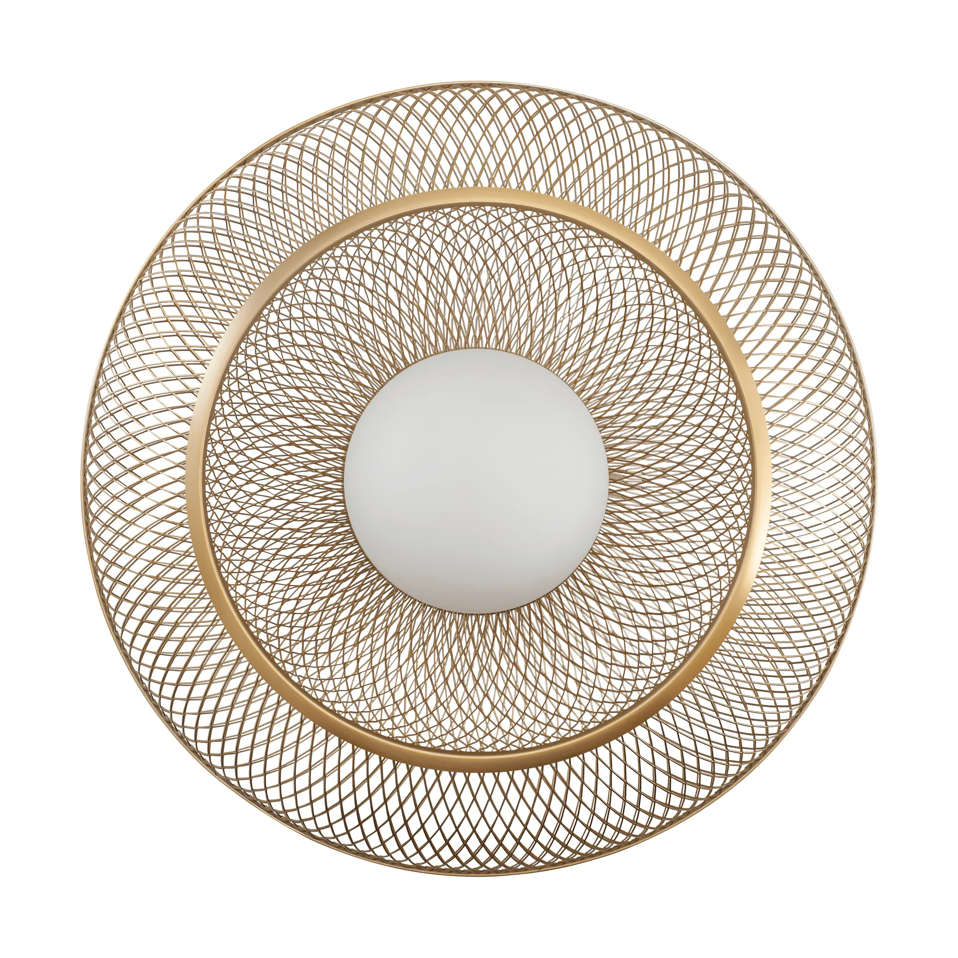 Plafoniera Faraday Up medium, Ottone spazzolato Umage
