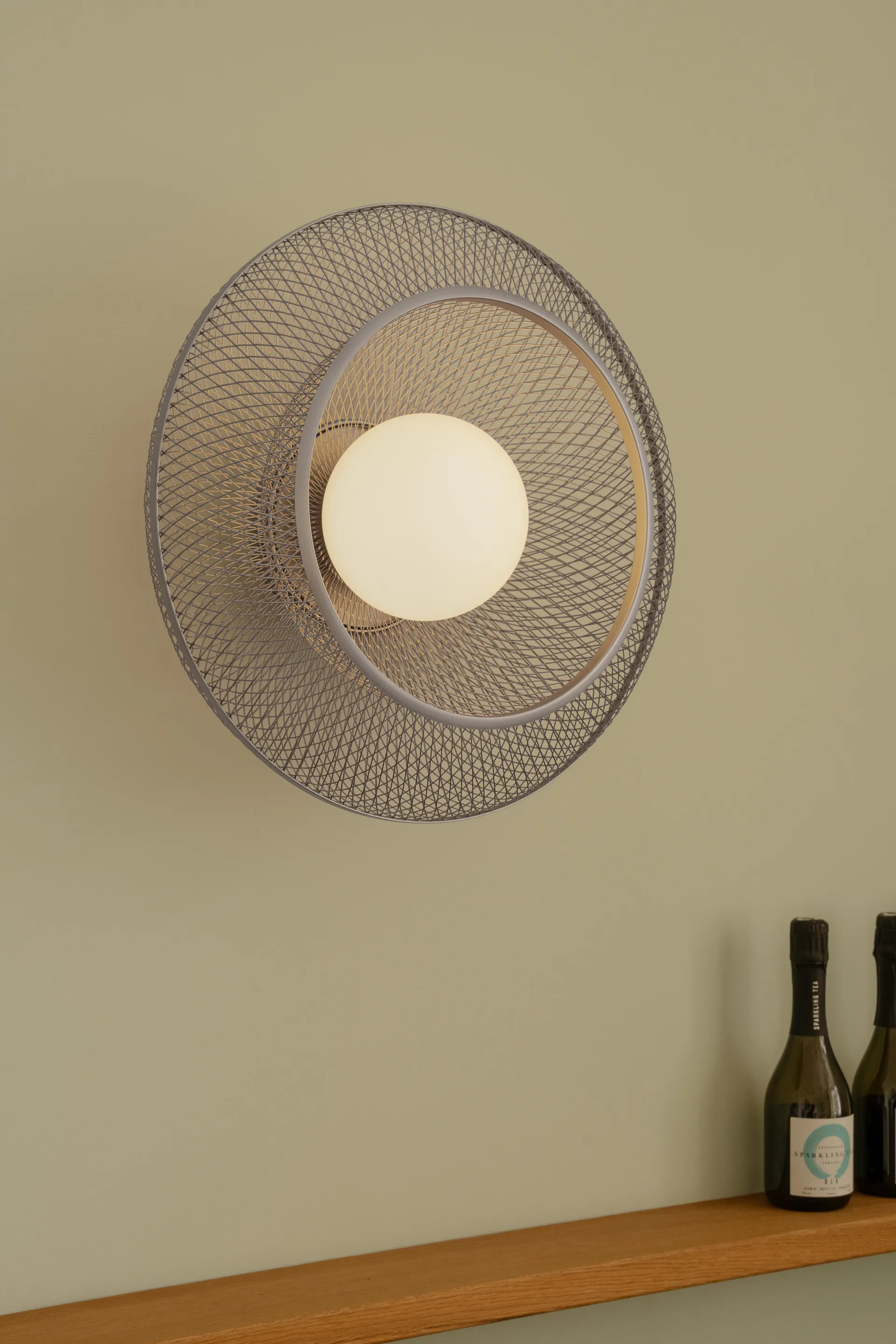 Plafoniera Faraday Up medium, Ottone spazzolato Umage