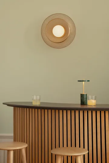 Plafoniera Faraday Up medium - Ottone spazzolato - Umage