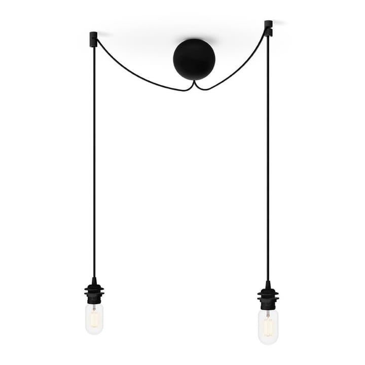 Rosone per lampadario con 2 cavi Cannonball - nero - Umage