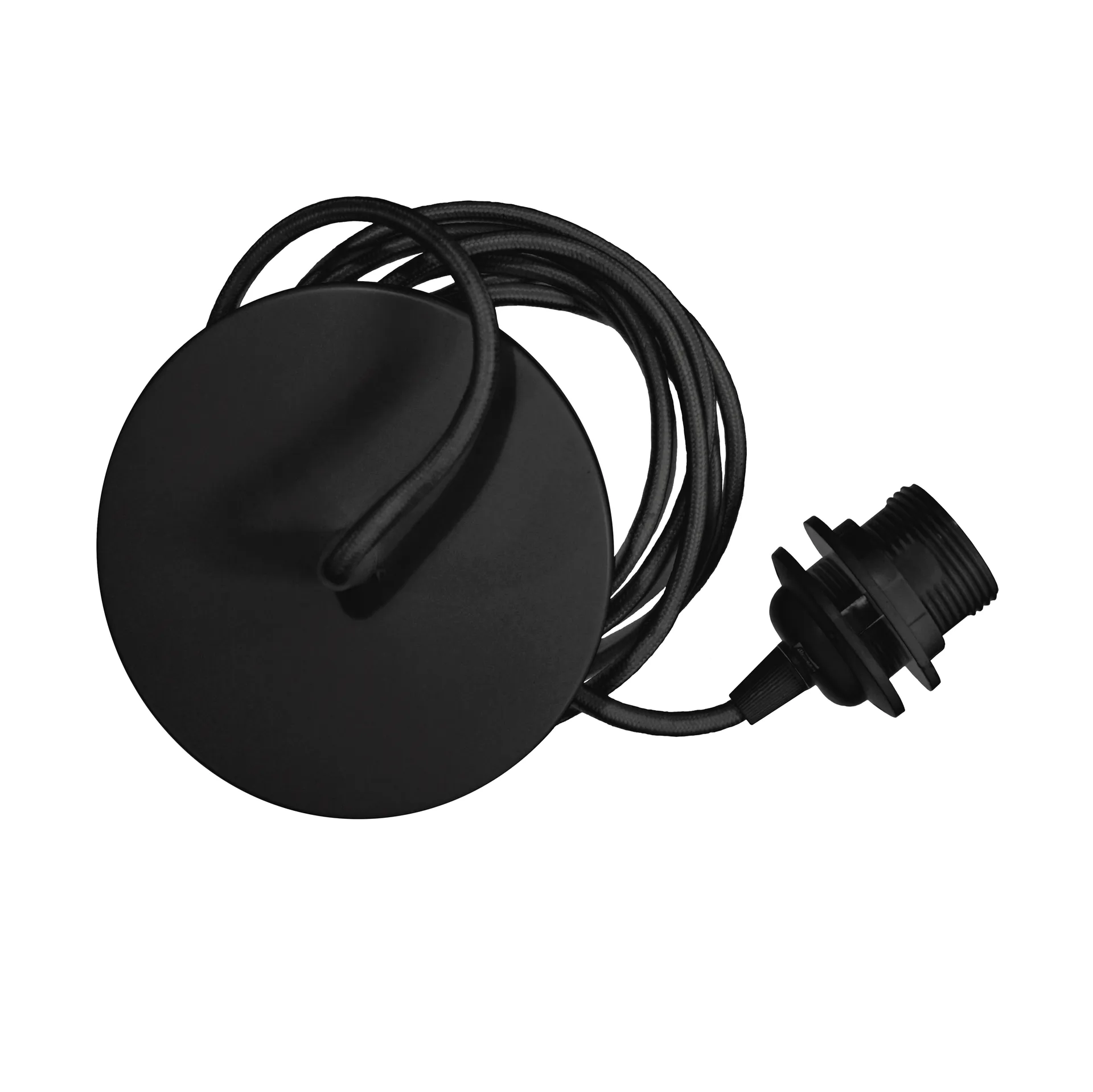 Set cavo e sospensione metallo Rosette, nero Umage