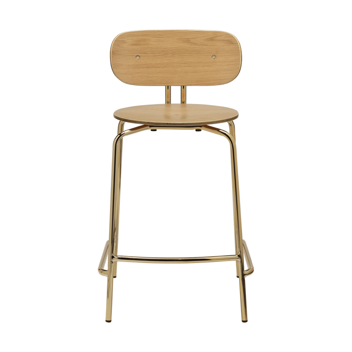 Sgabello Curious 65 cm - Rovere-ottone - Umage