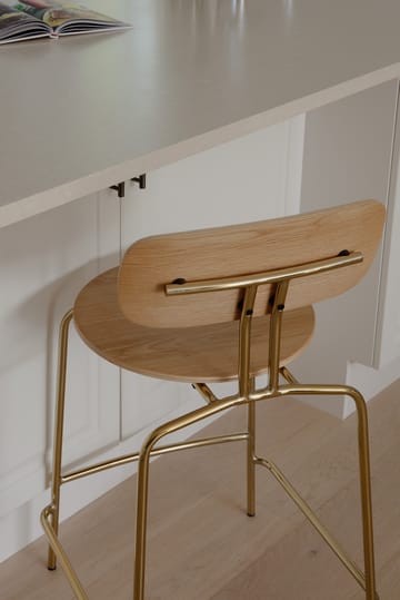 Sgabello Curious 65 cm - Rovere-ottone - Umage