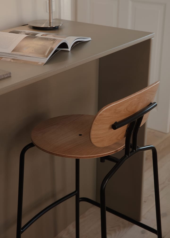 Sgabello Curious 75 cm, Rovere-nero   Umage