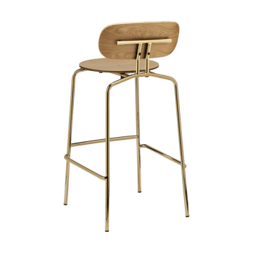 Sgabello Curious 75 cm - Rovere-ottone - Umage