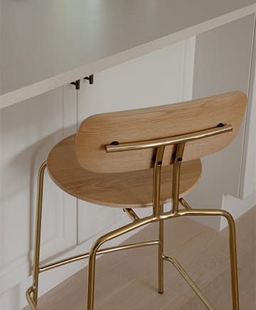 Sgabello Curious 75 cm - Rovere-ottone - Umage