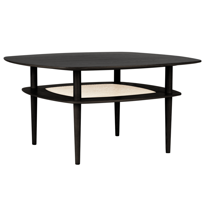 Tavolino da salotto quadrato Together Sleek 100x100 cm - Rovere nero - Umage