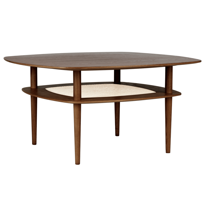 Tavolino da salotto quadrato Together Sleek 100x100 cm - Rovere scuro - Umage