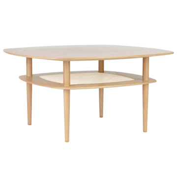 Tavolino da salotto quadrato Together Sleek 100x100 cm - Rovere - Umage