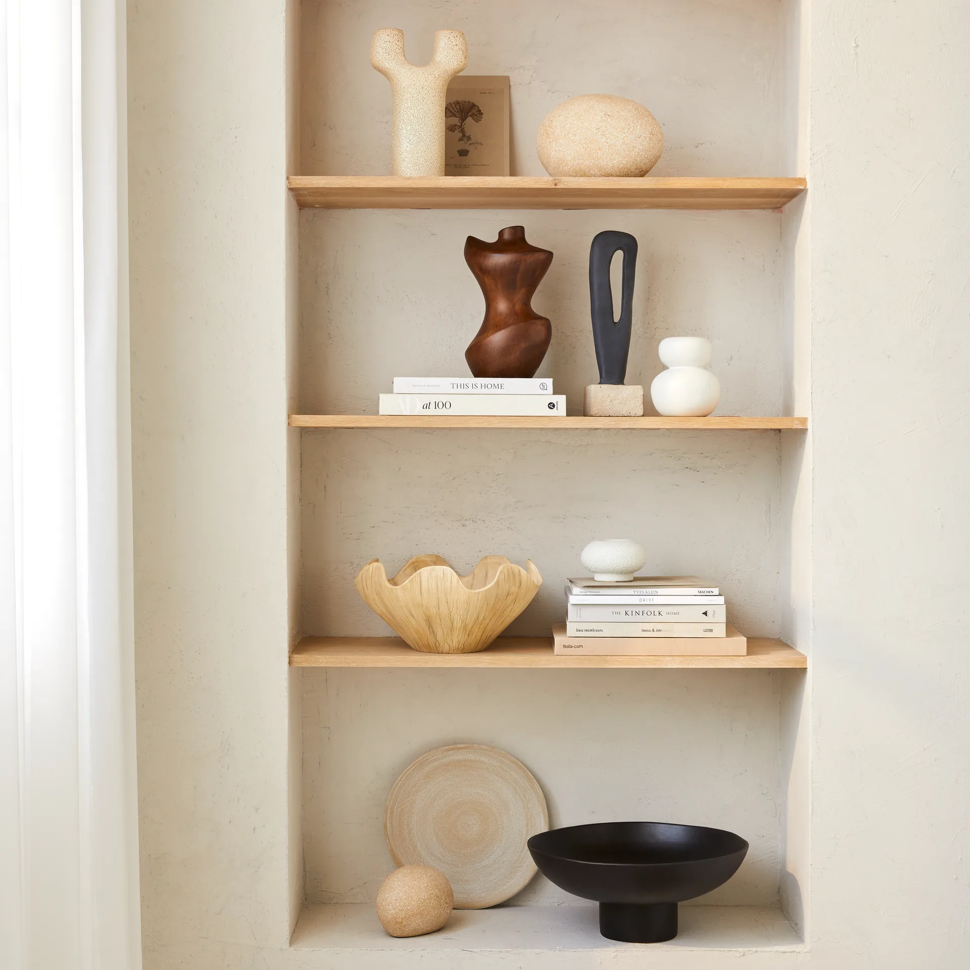 Ciotola decorativa Hera Ø 35 cm, Colore naturale URBAN NATURE CULTURE