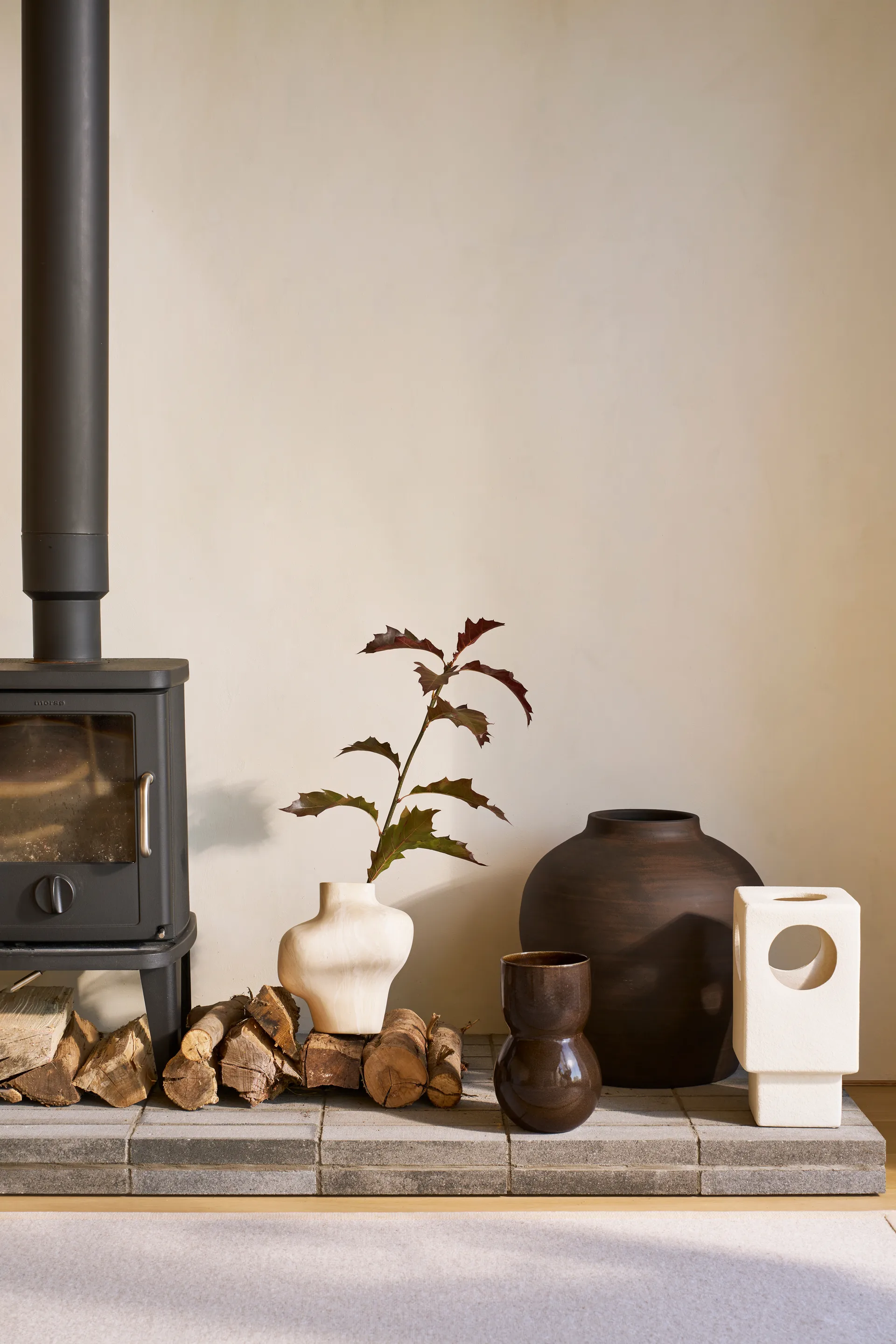 Lampada da tavolo Lycka 38 cm, Bianco URBAN NATURE CULTURE