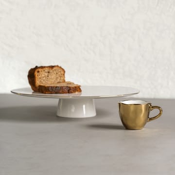 Piattino per torta Good Morning Ø 29 cm - Bianco-oro - URBAN NATURE CULTURE