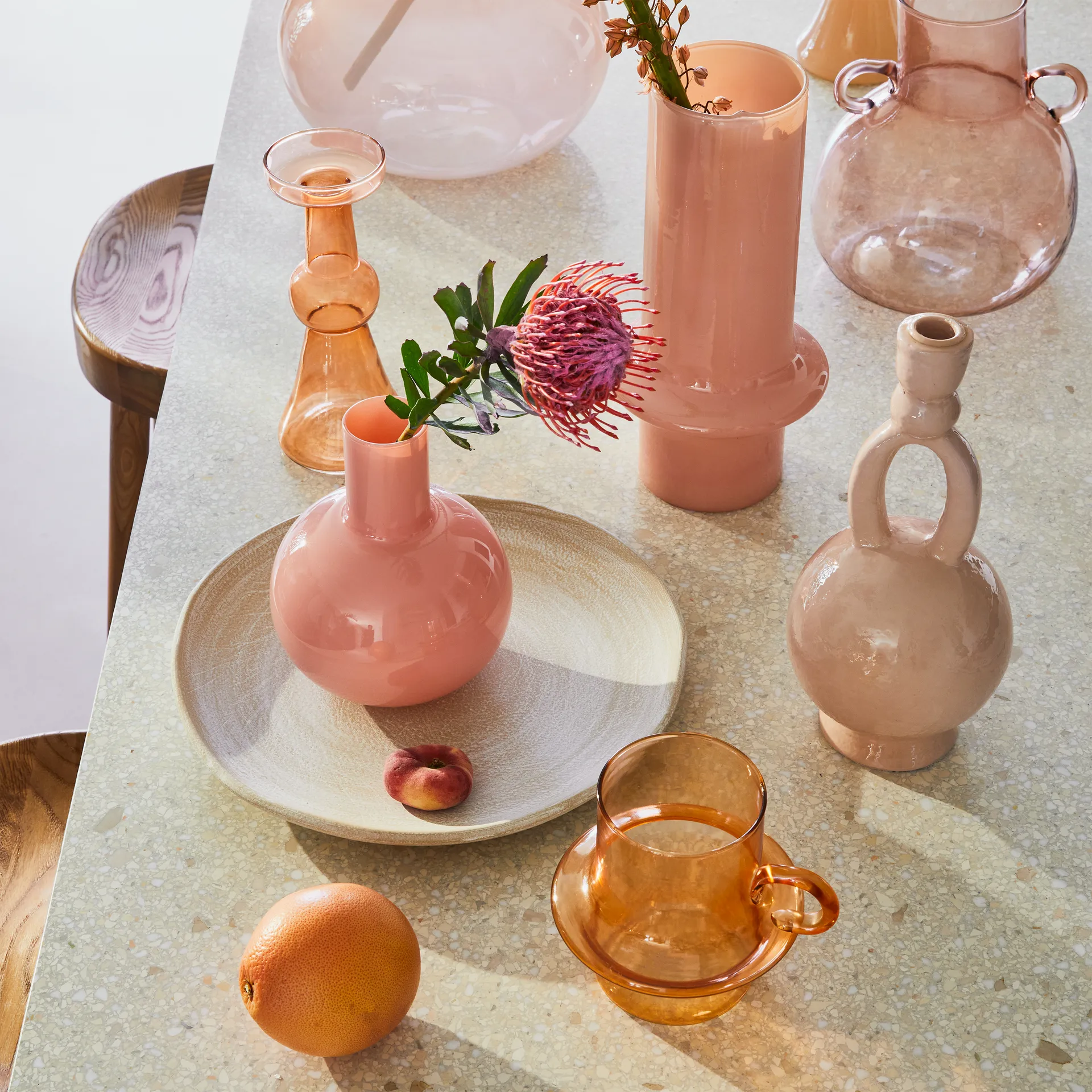 Portacandele Paradiso, 29 cm, Rosa antico URBAN NATURE CULTURE