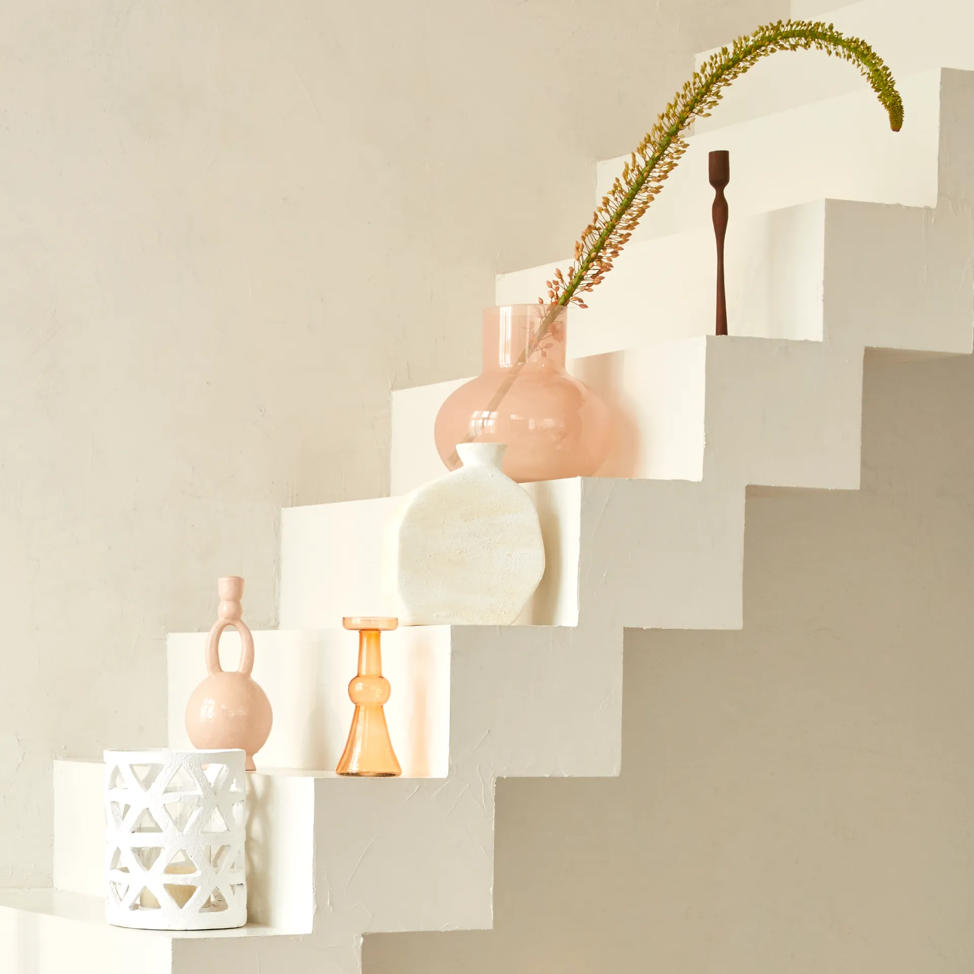 Portacandele Paradiso, 29 cm, Rosa antico URBAN NATURE CULTURE