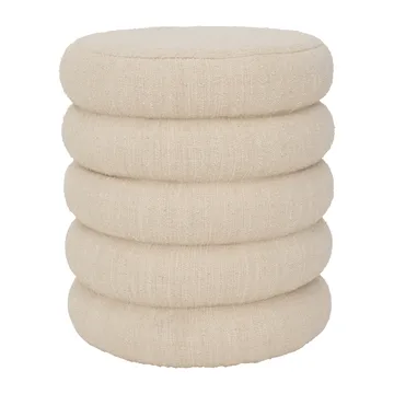 Pouf Andria, Ø 39 cm - Bianco sporco - URBAN NATURE CULTURE