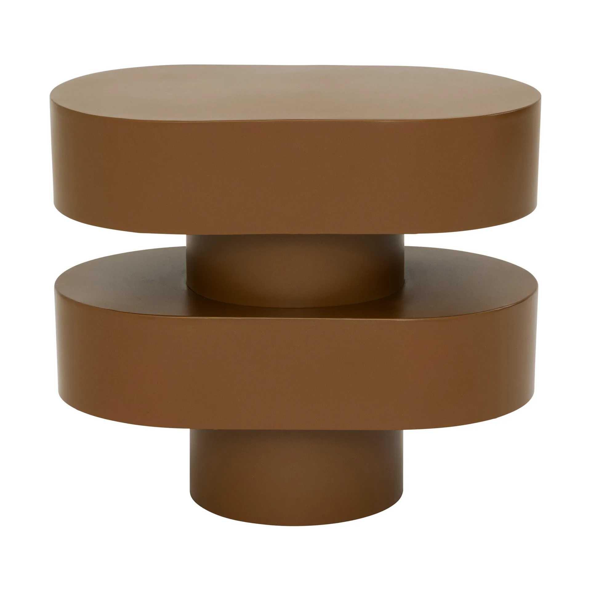 Tavolino laterale Ovaali 34 cm, Golden brown URBAN NATURE CULTURE