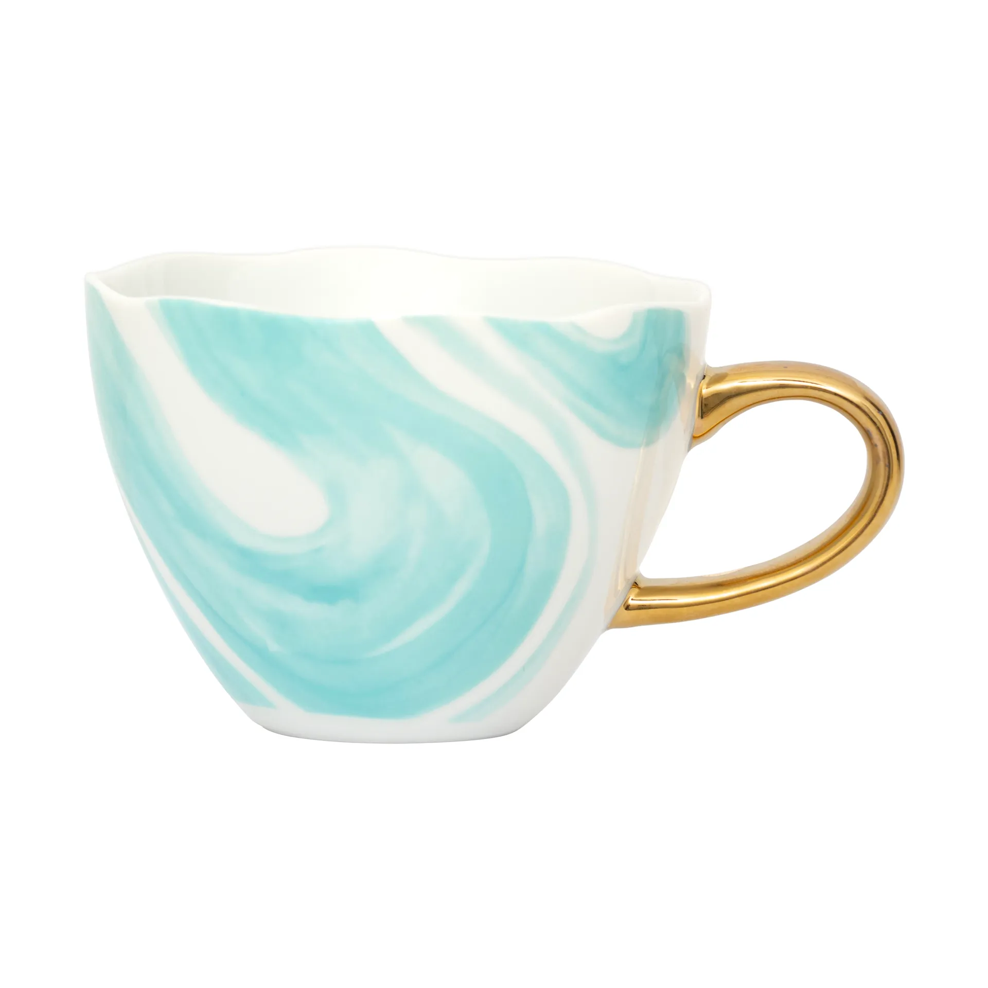 Tazza da cappuccino Good Morning 30 cl, Valuri verde smeraldo URBAN NATURE CULTURE