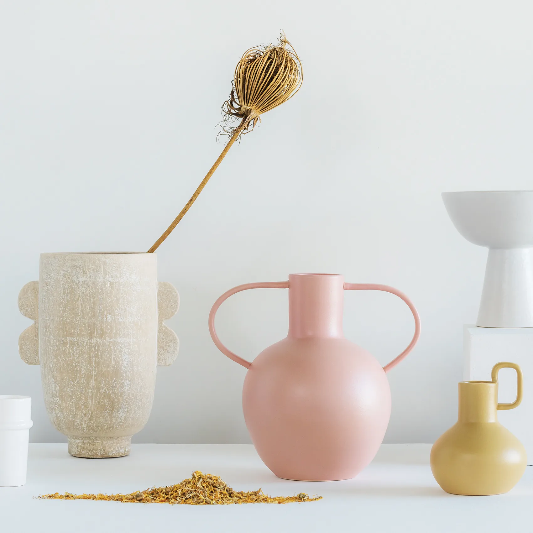 Vaso Darius 30 cm, beige URBAN NATURE CULTURE