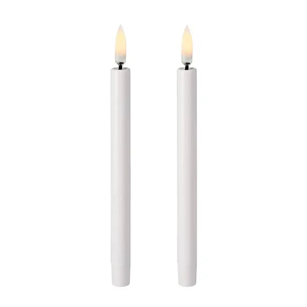 Candela conica mini Uyuni LED bianca Ø 1,3 cm confezione da 2, 13,8 cm Uyuni Lighting