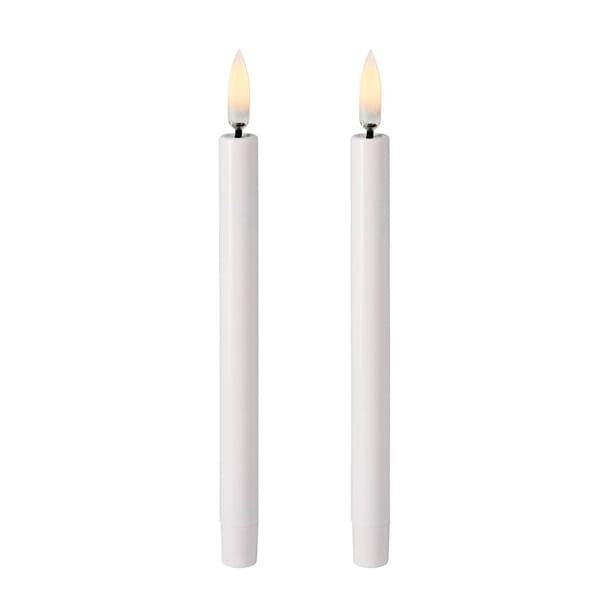 Candela conica mini Uyuni LED bianca Ø 1,3 cm confezione da 2 - 13,8 cm - Uyuni Lighting