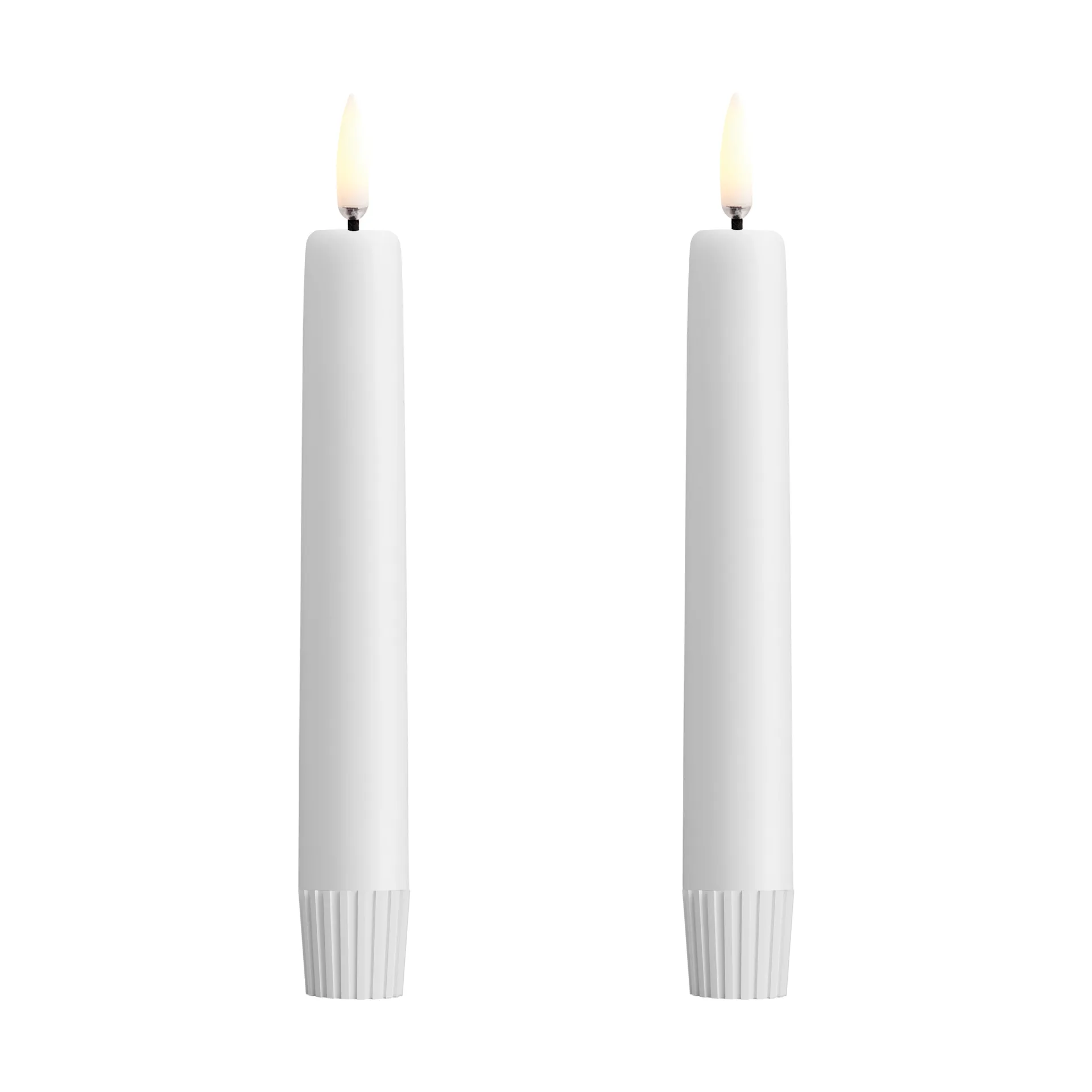 Candela conica Uyuni LED bianca Ø 1,3 cm confezione da 2, Ø2,3x16,4 cm Uyuni Lighting
