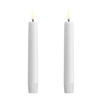 Candela conica Uyuni LED bianca Ø 1,3 cm confezione da 2 - Ø2,3x16,4 cm - Uyuni Lighting
