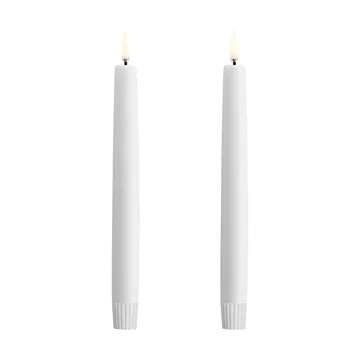Candela conica Uyuni LED bianca Ø 1,3 cm confezione da 2 - Ø2,3x20 cm - Uyuni Lighting