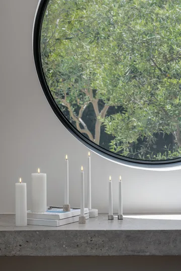 Candela conica Uyuni LED bianca Ø 1,3 cm confezione da 2 - Ø2,3x25,2 cm - Uyuni Lighting