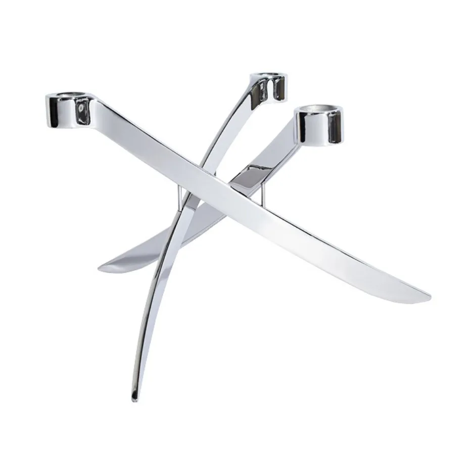 Mini candeliere Uyuni Lightarch a 3 braccia, Cromo Uyuni Lighting