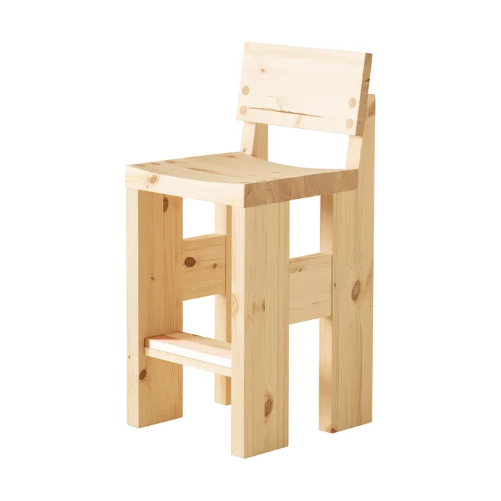 001 Bar Stool sgabello bar - Pino oliato opaco, 65 cm - Vaarnii