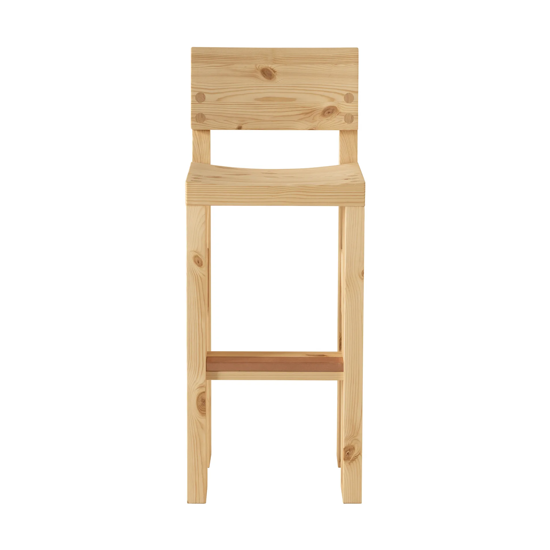 001 Bar Stool sgabello bar, Pino oliato opaco, 75 cm Vaarnii
