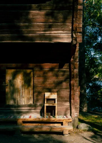 001 Dining Chair sedia - Pino oliato cerato opaco - Vaarnii