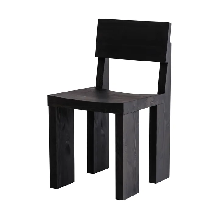 001 Dining Chair sedia - Pino tinto nero - Vaarnii