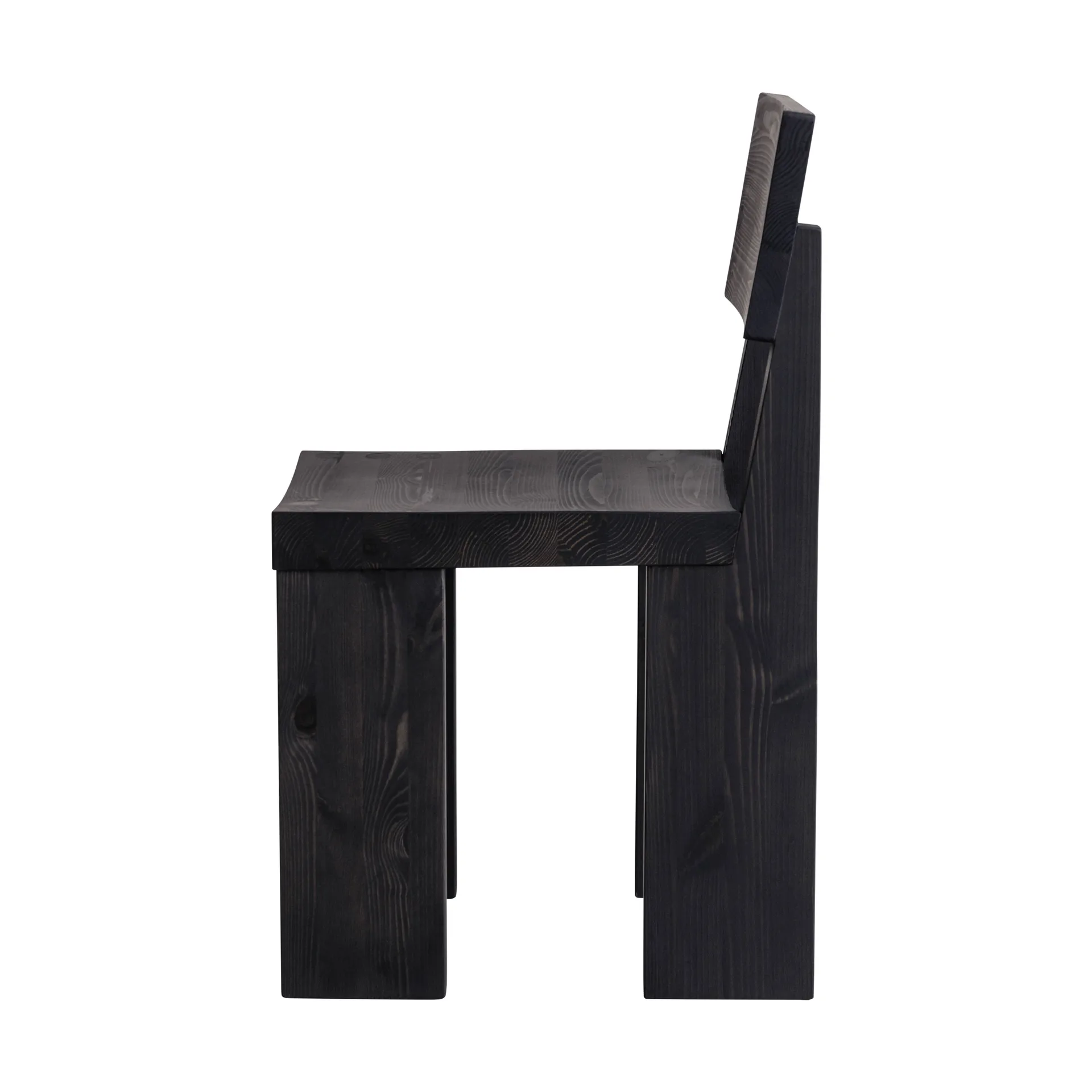 001 Dining Chair sedia, Pino tinto nero Vaarnii