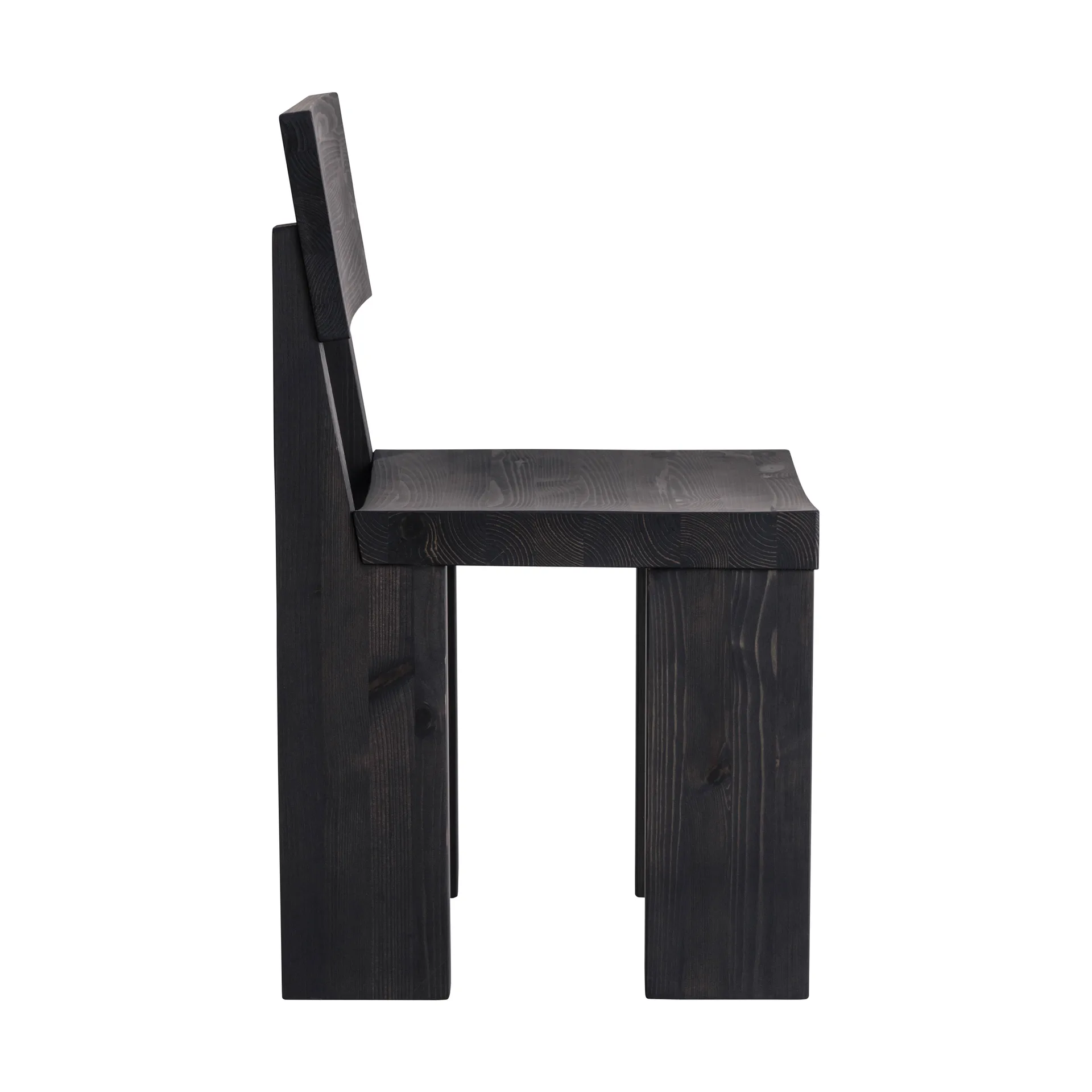 001 Dining Chair sedia, Pino tinto nero Vaarnii