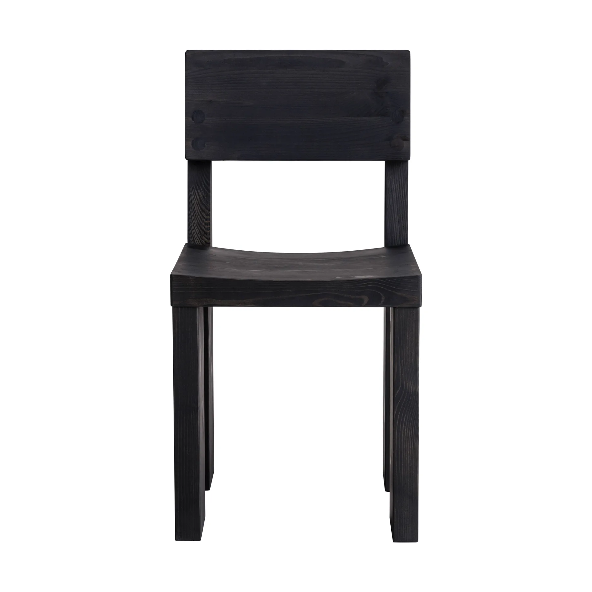 001 Dining Chair sedia, Pino tinto nero Vaarnii