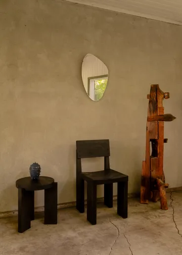 001 Dining Chair sedia - Pino tinto nero - Vaarnii