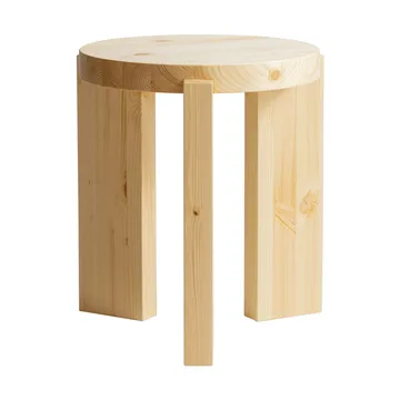 001 Stool sgabello - Pino oliato opaco, Ø40x44 cm - Vaarnii