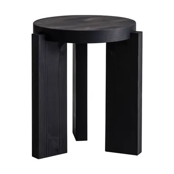 001 Stool sgabello - Pino tinto nero, Ø40x44 cm - Vaarnii