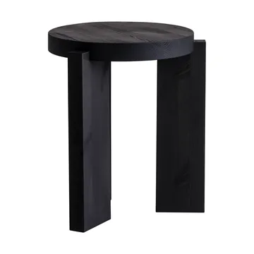 001 Stool sgabello - Pino tinto nero, Ø40x44 cm - Vaarnii