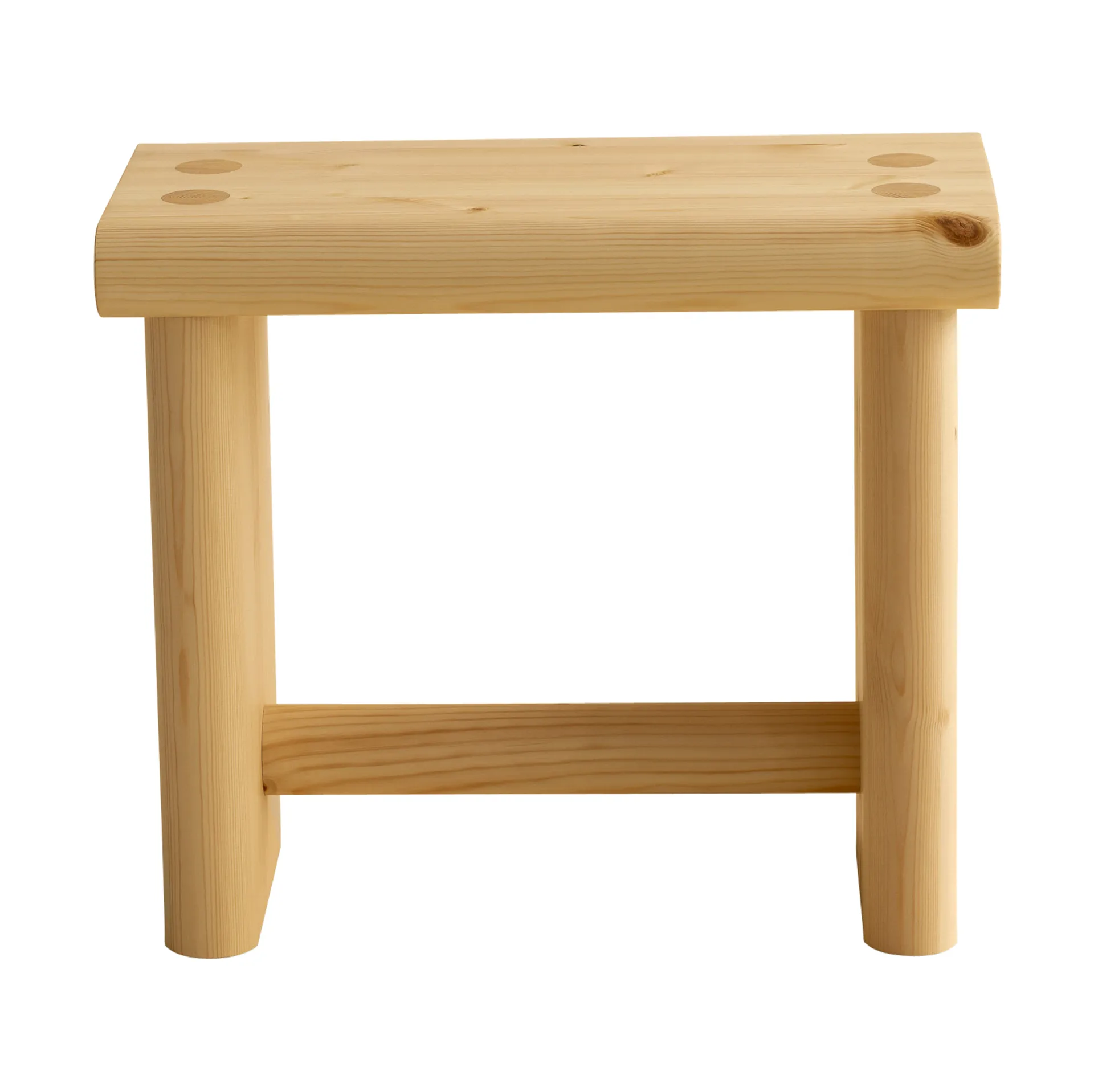 002 Ast Stool sgabello, Pino oliato opaco, 55x26x45 cm Vaarnii